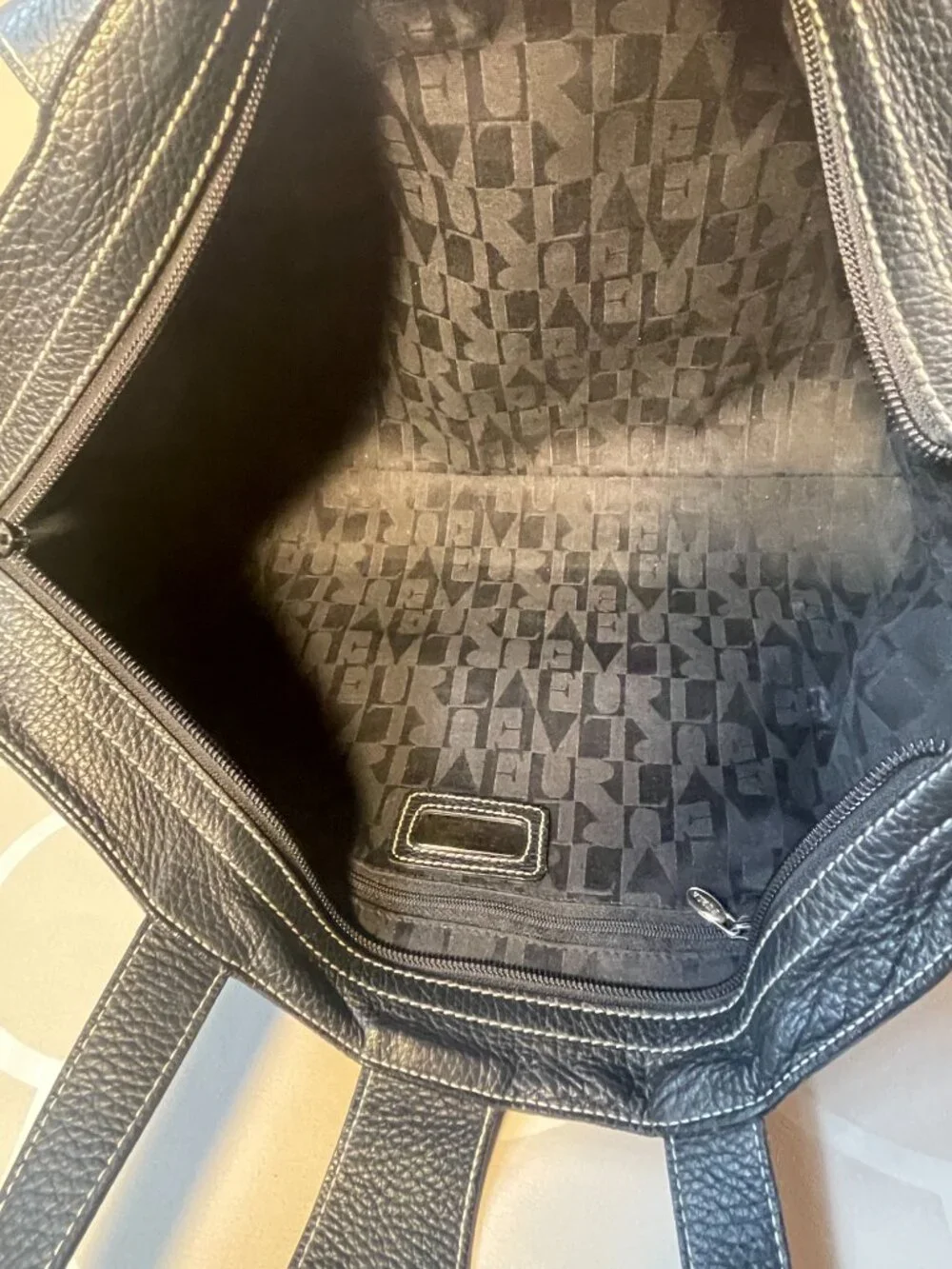 Furla Large Italian Leather Tote Bag Made in Italy Shoulder Work Laptop Bag